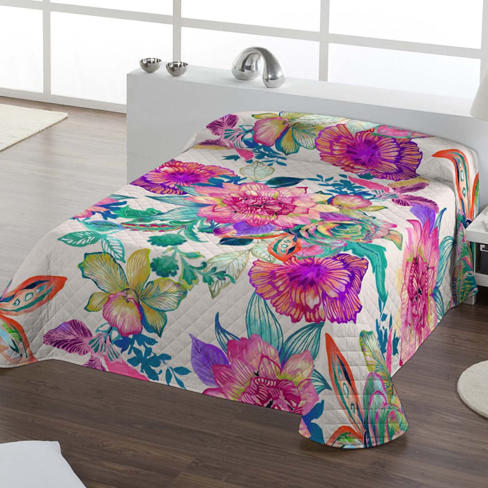 Icehome - Colcha Bouti Estampada - Reversible - 100% Poliéster - Microfibra - 70 gr/m² - Lunea