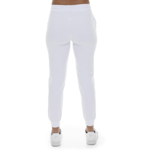 Pantalones básicos de algodón sin forro polar para mujer de Leone con puños.