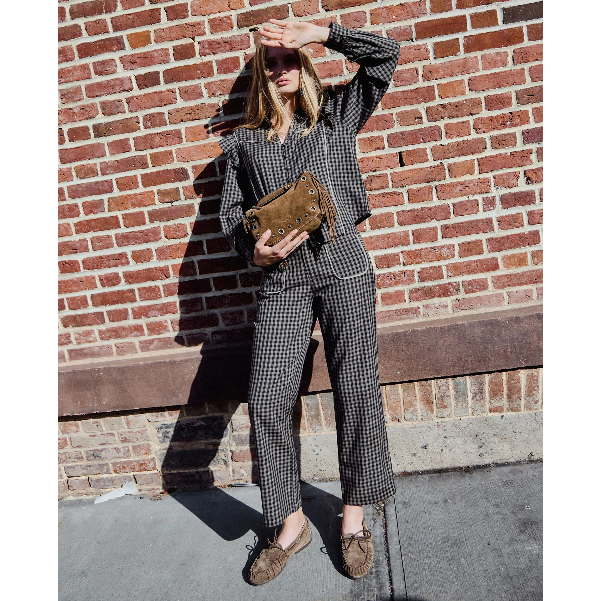 Pantalón largo con cremallera