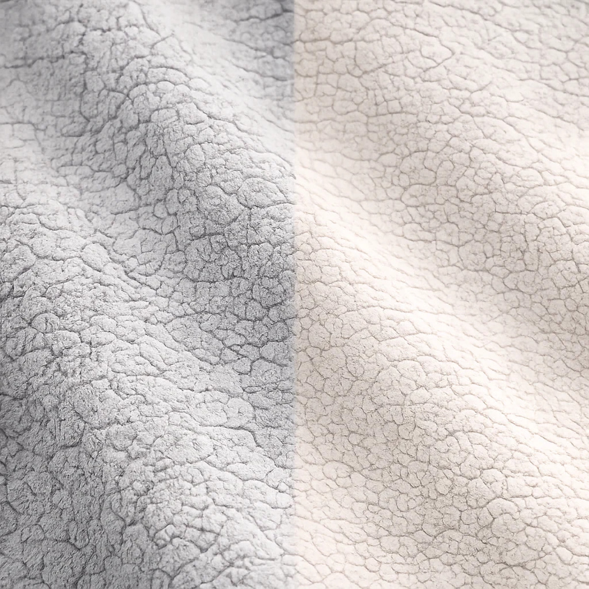 Lit coffre Aneto avec tête de lit en tissu chenille gris