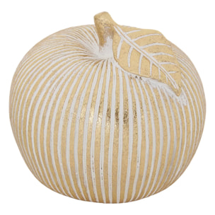 Pomme et poire déco Ingrid H.7,5cm doré