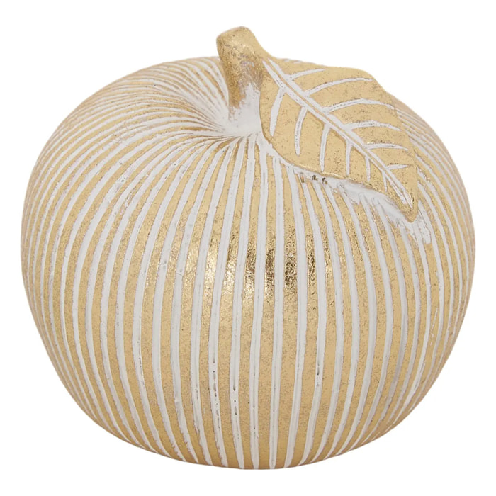 Pomme et poire déco Ingrid H.7,5cm doré