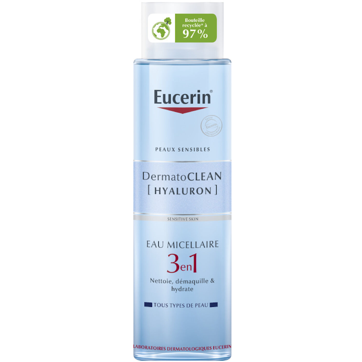 Dermatoclean - Eau Micellaire 3 en 1 - Tous Types de Peaux 400 ml