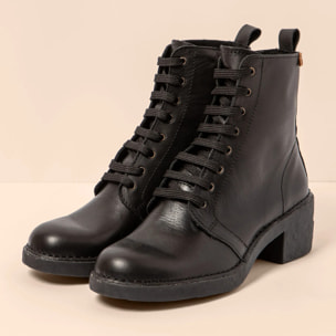 Botines con tacón N5660S SOFT NAPPA BLACK / TICINO color Black