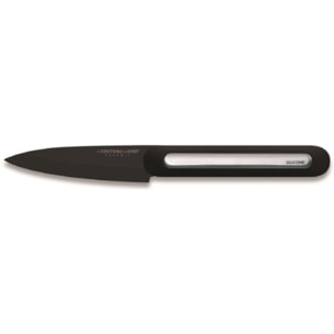 Couteau Office LE COUTEAU DU CHEF silicone manche - lame noir Blister Pegb