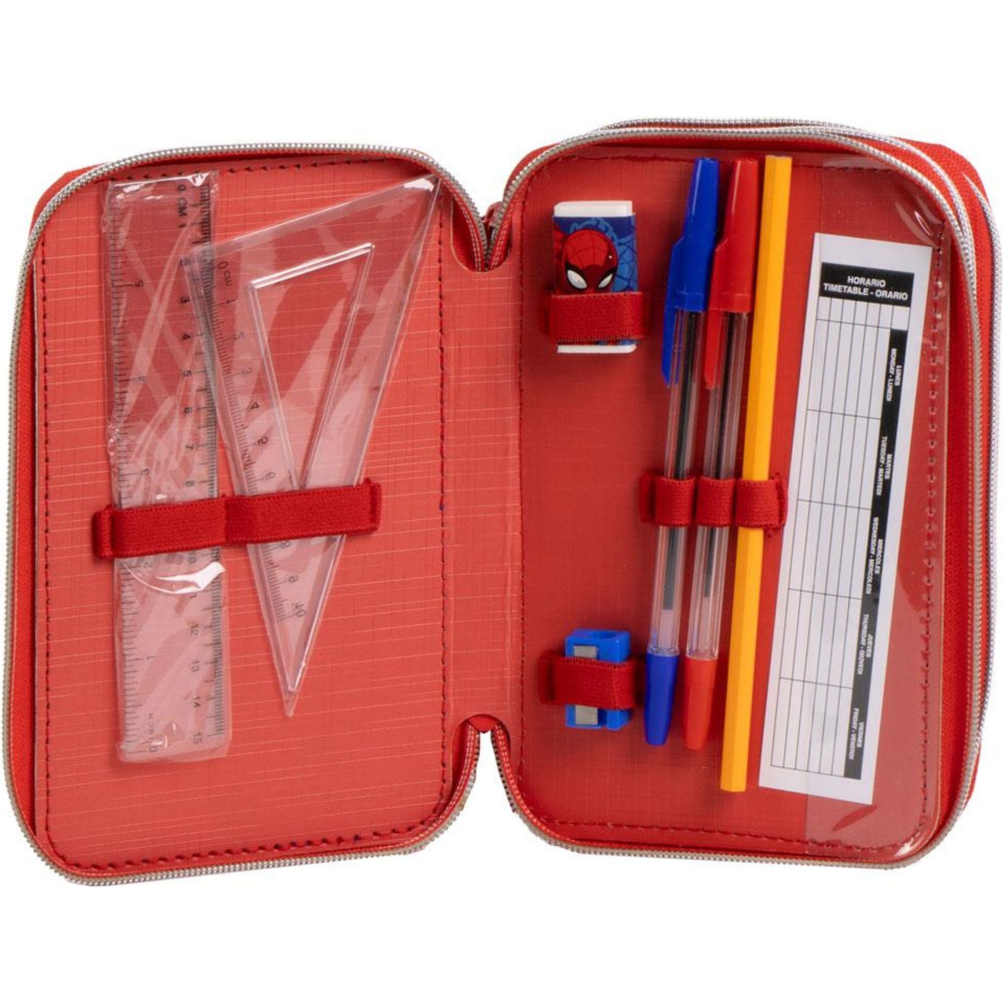 Plumier Con Accesorios Giotto Spiderman