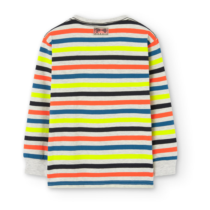 Camiseta punto listada de niño -BCI