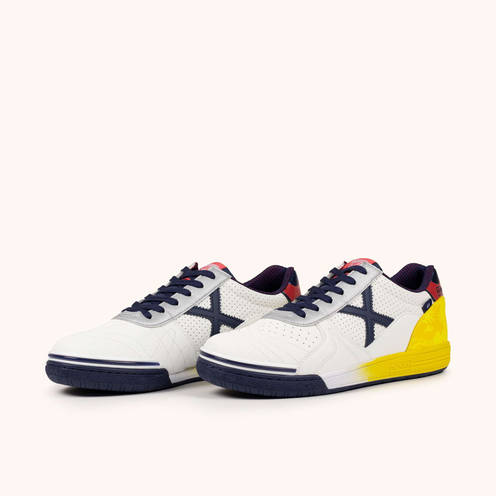 MUNICH G-3 451 Zapatillas de Fútbol Sala Técnicas Blanco y Multicolor