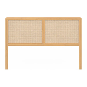 Tête de lit sur pieds Eve en cannage 160cm