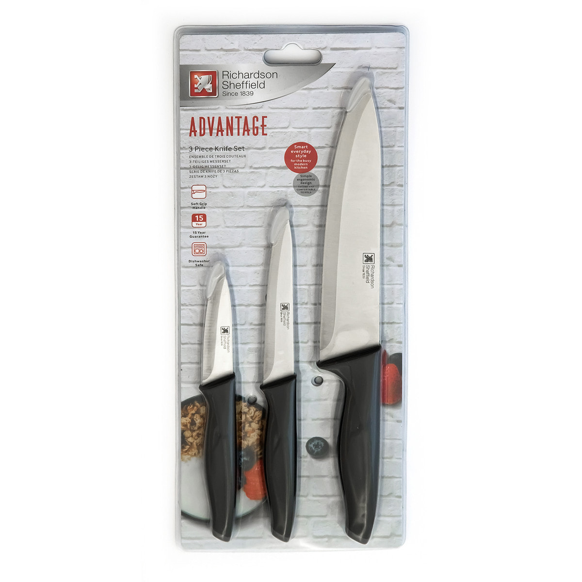 Advantage - Juego de 3 piezas Office, Utile y Chef