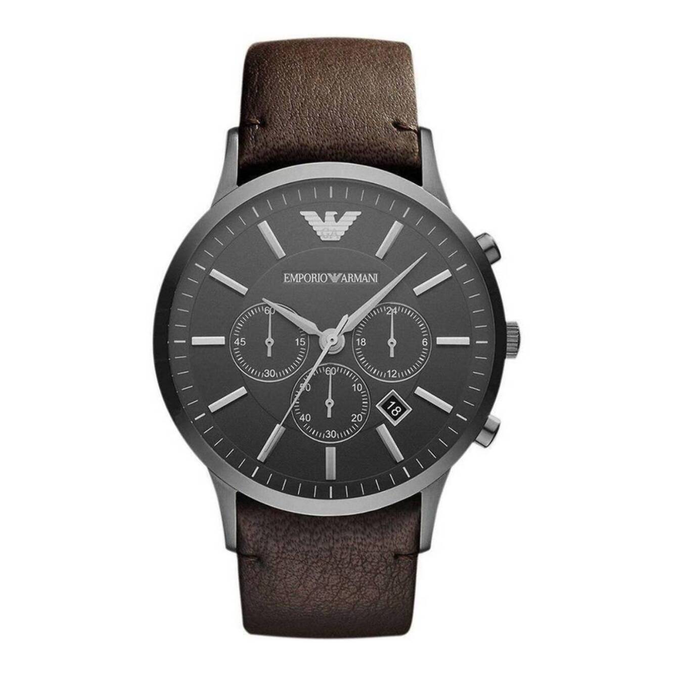 Reloj Armani AR2462 Hombre Analogico Cuarzo con Correa de Cuero