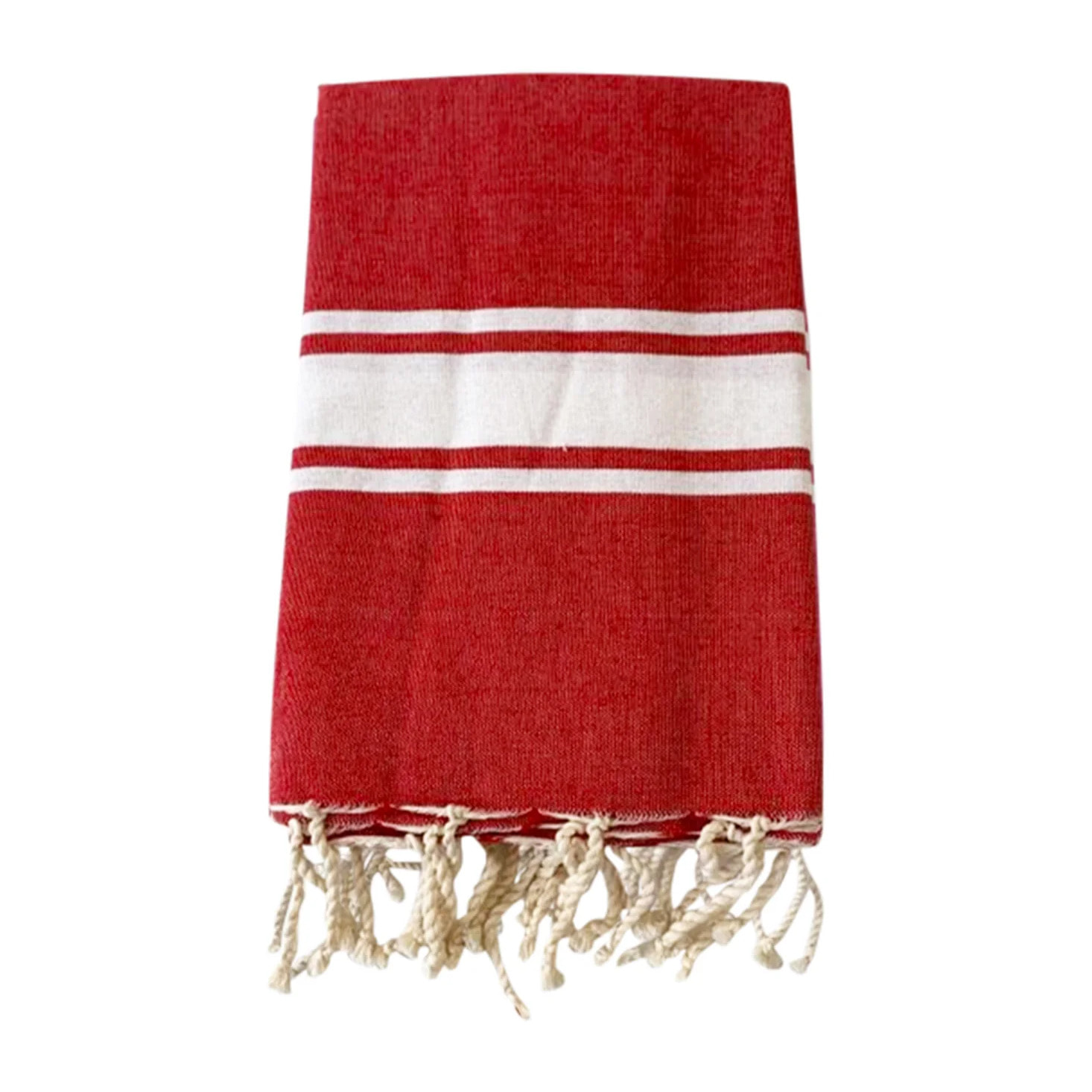 Fouta traditionnelle Kozo Rouge 100x200 190g/m²