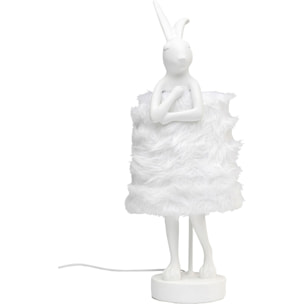 Lampe Animal lapin Fluff blanc 68cm Kare Design