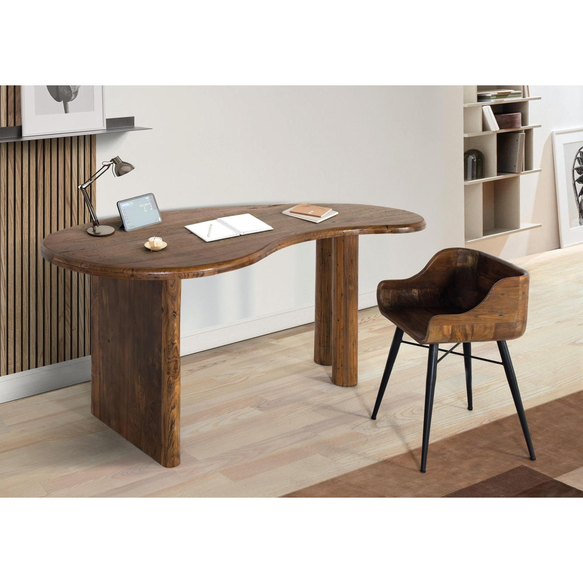 Silla de Madera de Teka 45 Cm Estilo Rústico Moderno