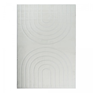 Tapis salon, faux uni sobre, texture en relief