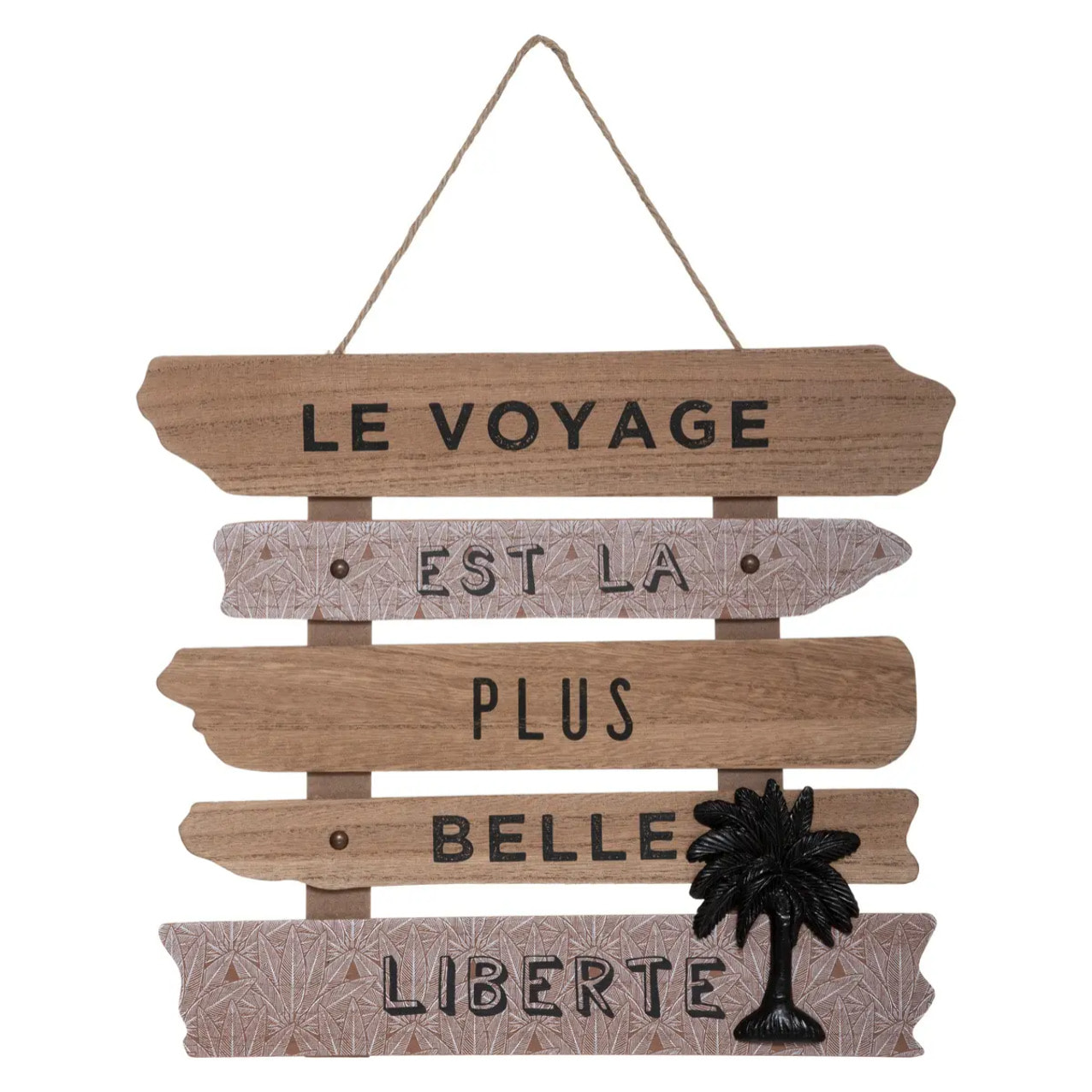 Déco murale "Cuba" - bois - 37 - 5x5x32 - 5 cm