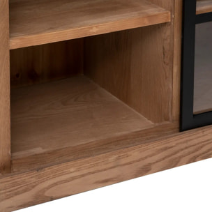 Buffet 1 porte "Danik" bois naturel 94x95cm