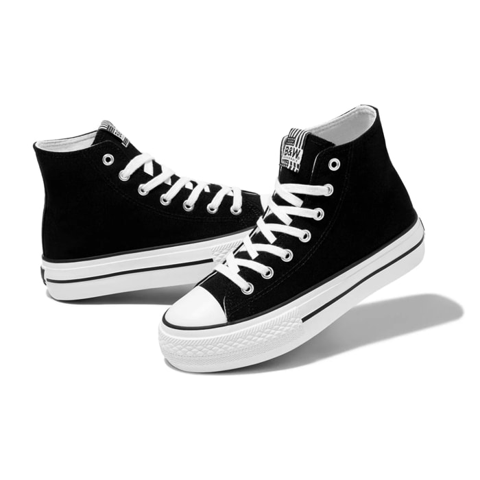 Zapatillas básicas de plataforma negras