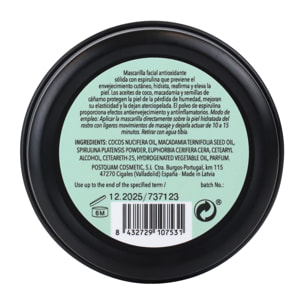 Mascarilla Facial Espirulina Sólida Espirulina 60G