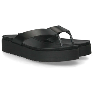 Sandalias de Plataforma - Negro - Altura: 4 cm