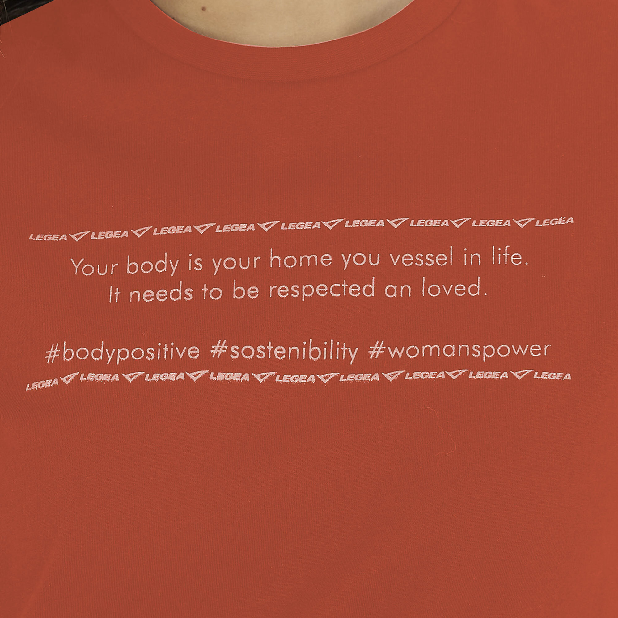 T-shirt in cotone da ginnastica GAMINEDE corallo