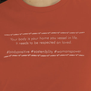 T-shirt in cotone da ginnastica GAMINEDE corallo