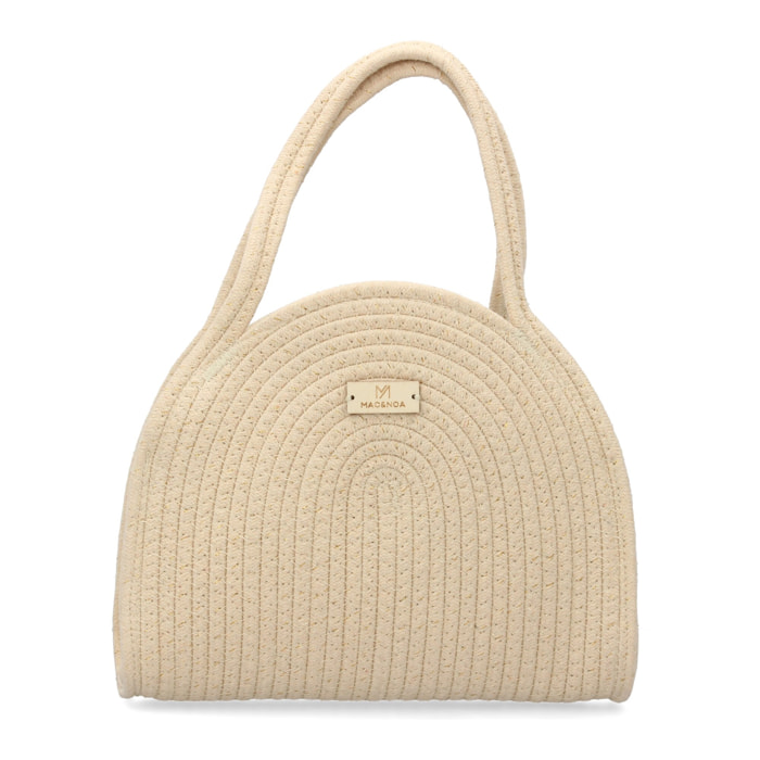 Bolso de hombro para mujer, material de rafia, diseño elegante y moderno ideal para verano