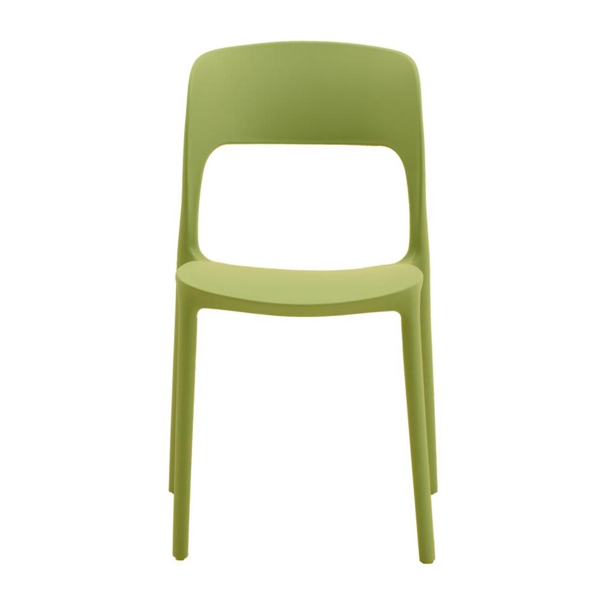 Set di 2 sedie SOUTH BEACH in polipropilene verde oliva