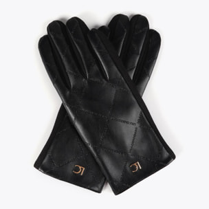 Guanti con Logo a Reticolo