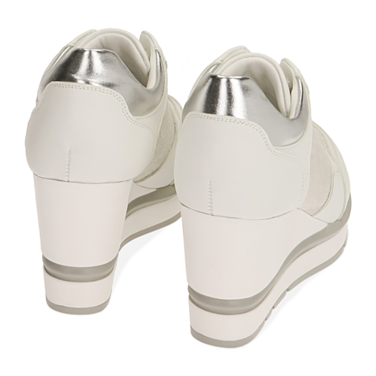 Sneakers Bianche Scarpe Sportive Zeppa Alta Primadonna Collection