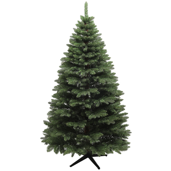 Árbol de Navidad 180 cm, Árbol de Navidad Artificial con 1050 Ramas y Base de Acero Plegable, Realista de Pino Completo, Montaje Rápido, Decoración Navideña para Salón, Interior, Verde