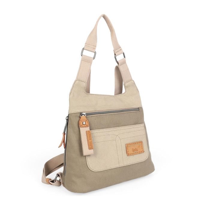 Bolso Mochila Mujer Lois Abilene Beige