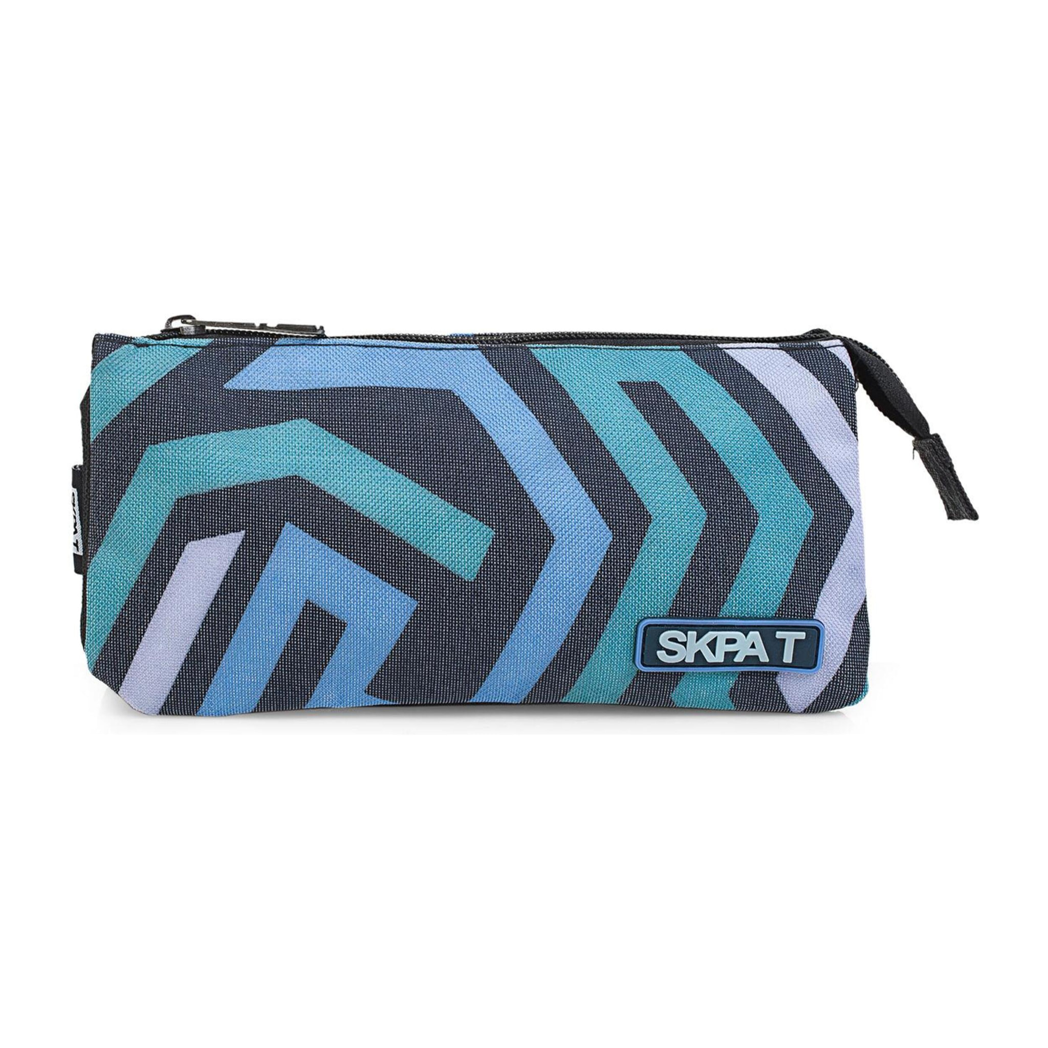 Estuche Escolar Skpat School Line Azul