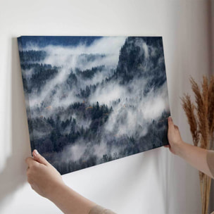 Tableau foret Un chemin de brume Toile imprimée