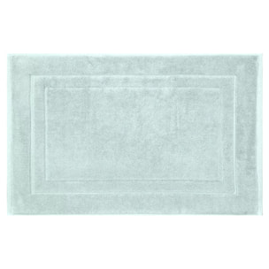 Tapis de bain pur coton 900 g/m² uni bleu Elea glacier
