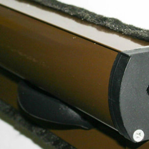 Zanzariera Universale A Rullo Avvolgibile Profilo Riducibile Regolabile Per Finestra Balconi Con Frizione Telaio Alluminio Marrone 60 x 150 Cm