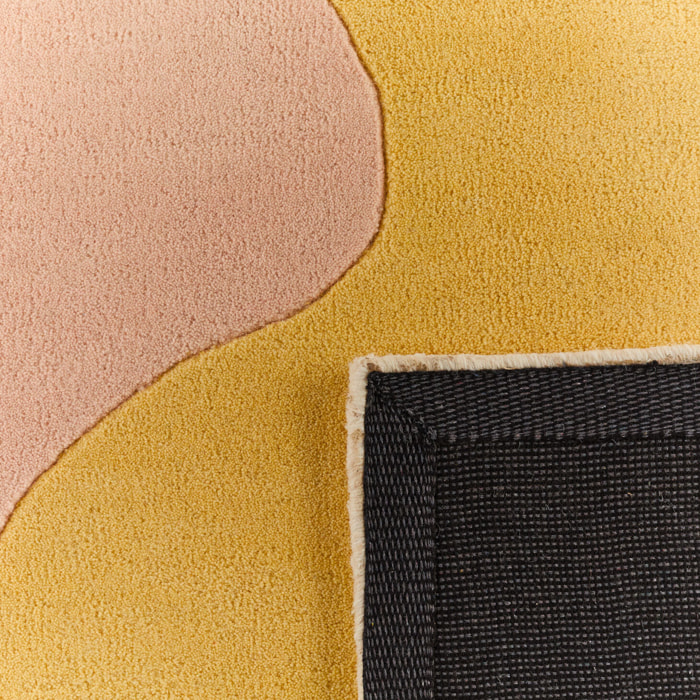PANTONE - Tapis en laine fait main RAYON TENDRE pastel