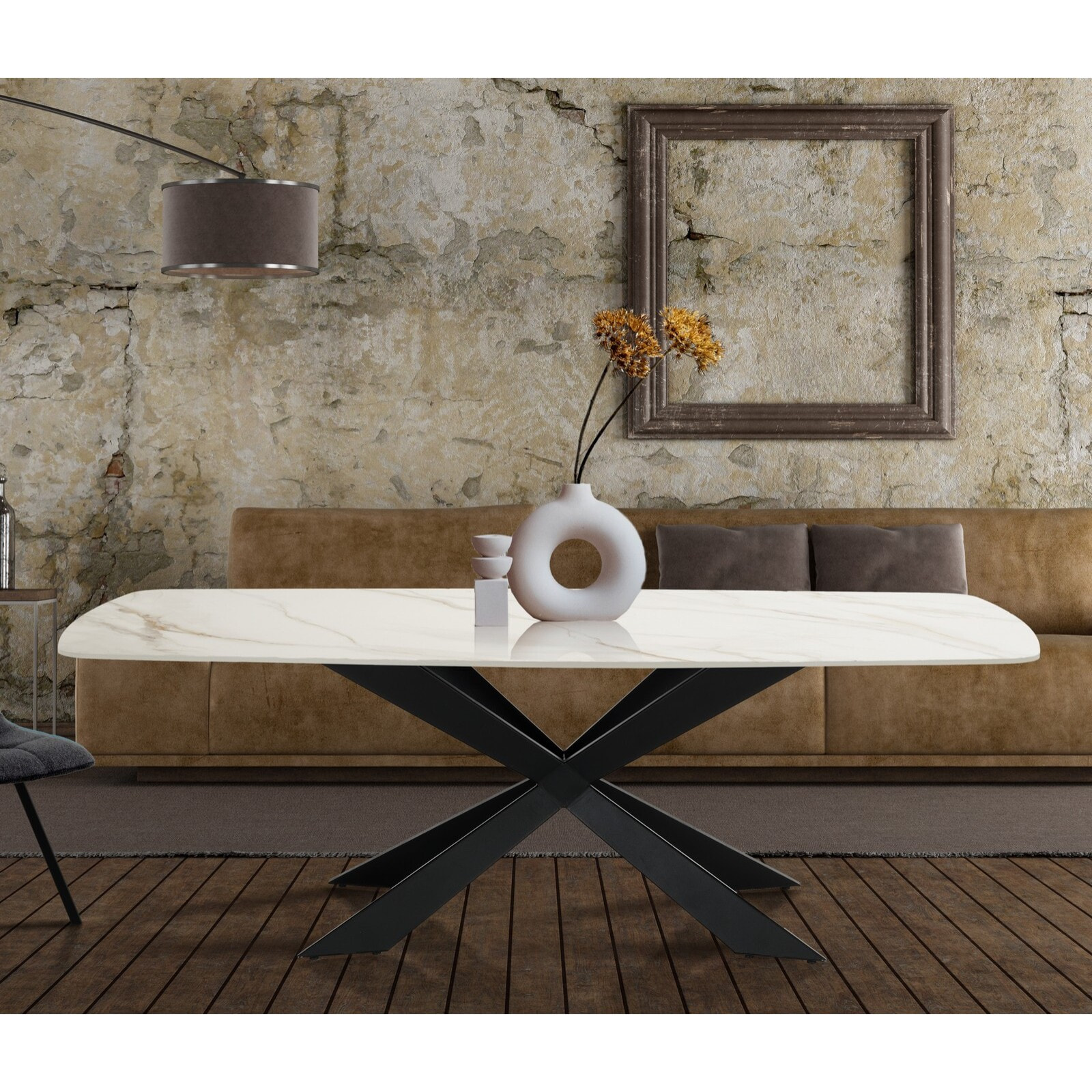 Oresteluchetta tavolo PULSE ONICE MARBLE