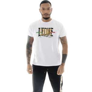 Camiseta de hombre de manga corta con estampado dorado "Authentic Gold"
