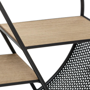 Étagère "Timeo" ronde noir D50cm