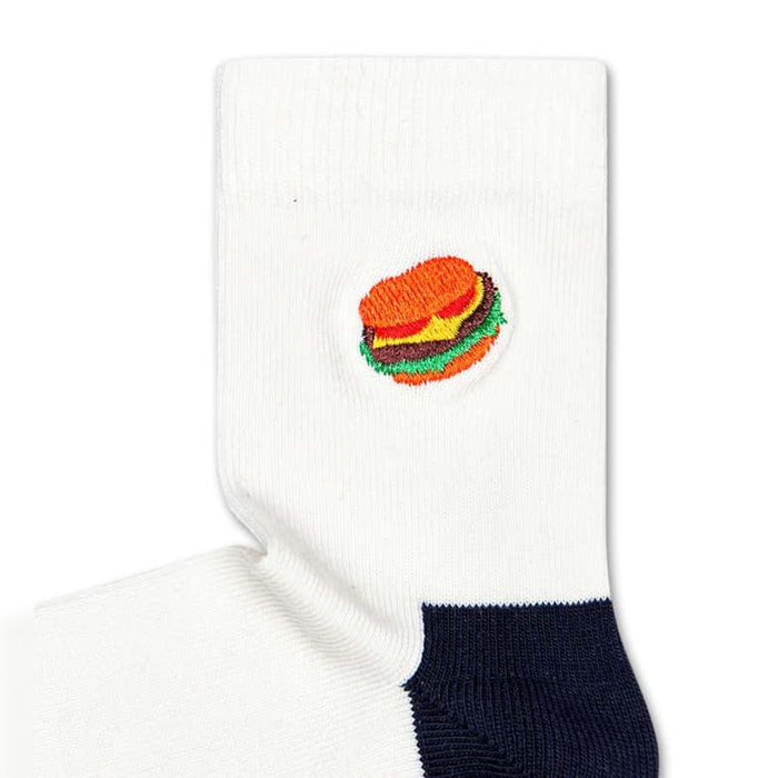 Calcetines kids hamburger embroidery