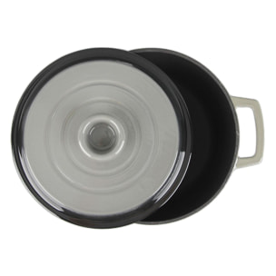Cocotte en fonte ronde 25cm - "Masseiron Ardoise"
