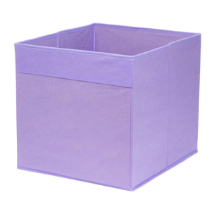 Caja de almacenamiento plegable con base convertible en tapa. 34x38x34 cm.