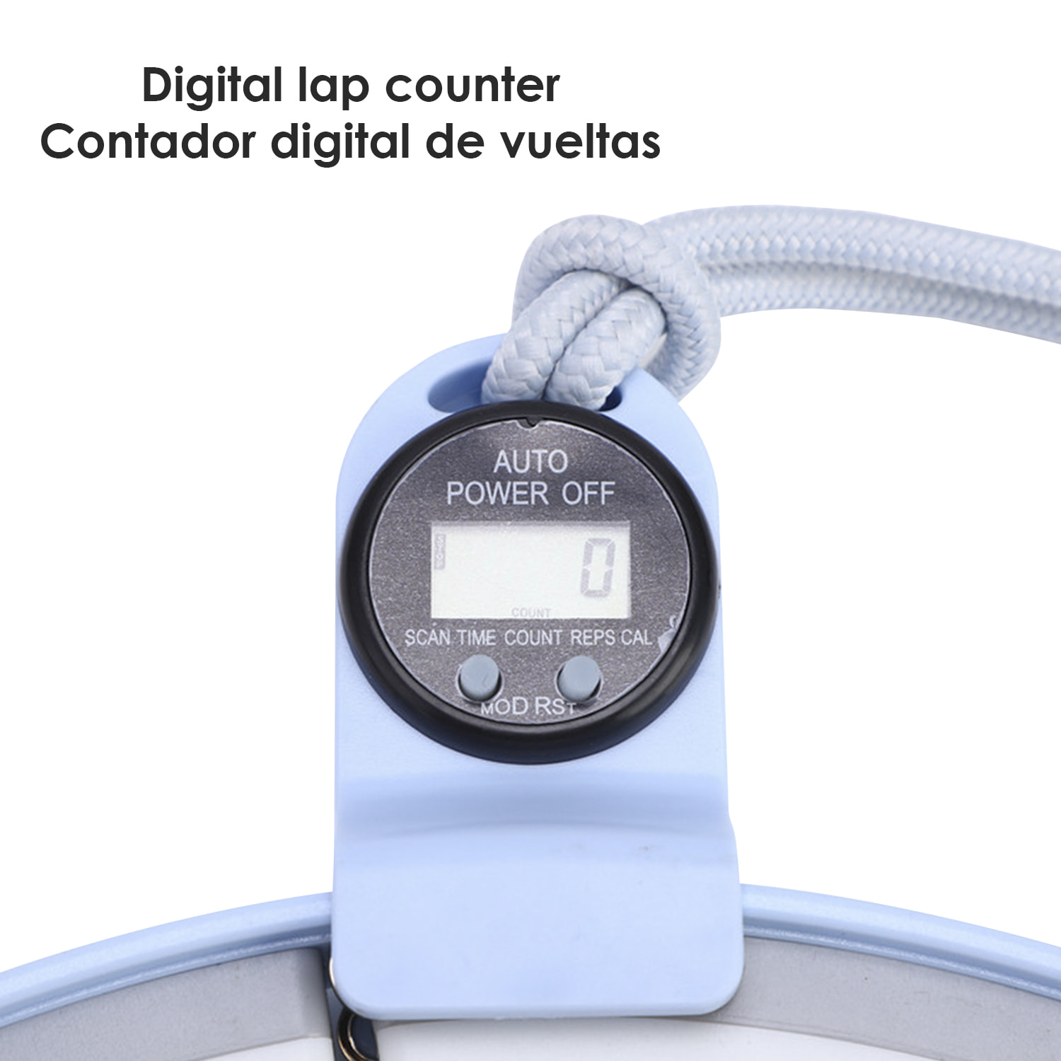 Aro Hula Hoop sportivo intelligente per il fitness, aro regolabile, attrezzatura per ginnastica fitness per la casa.