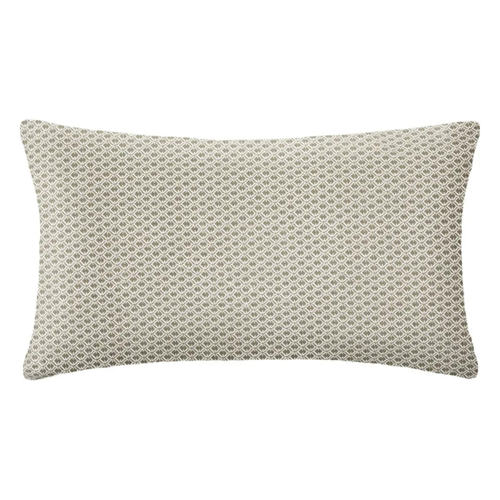 Coussin imprimé "Otto" - coton - vert kaki - 30x50 cm