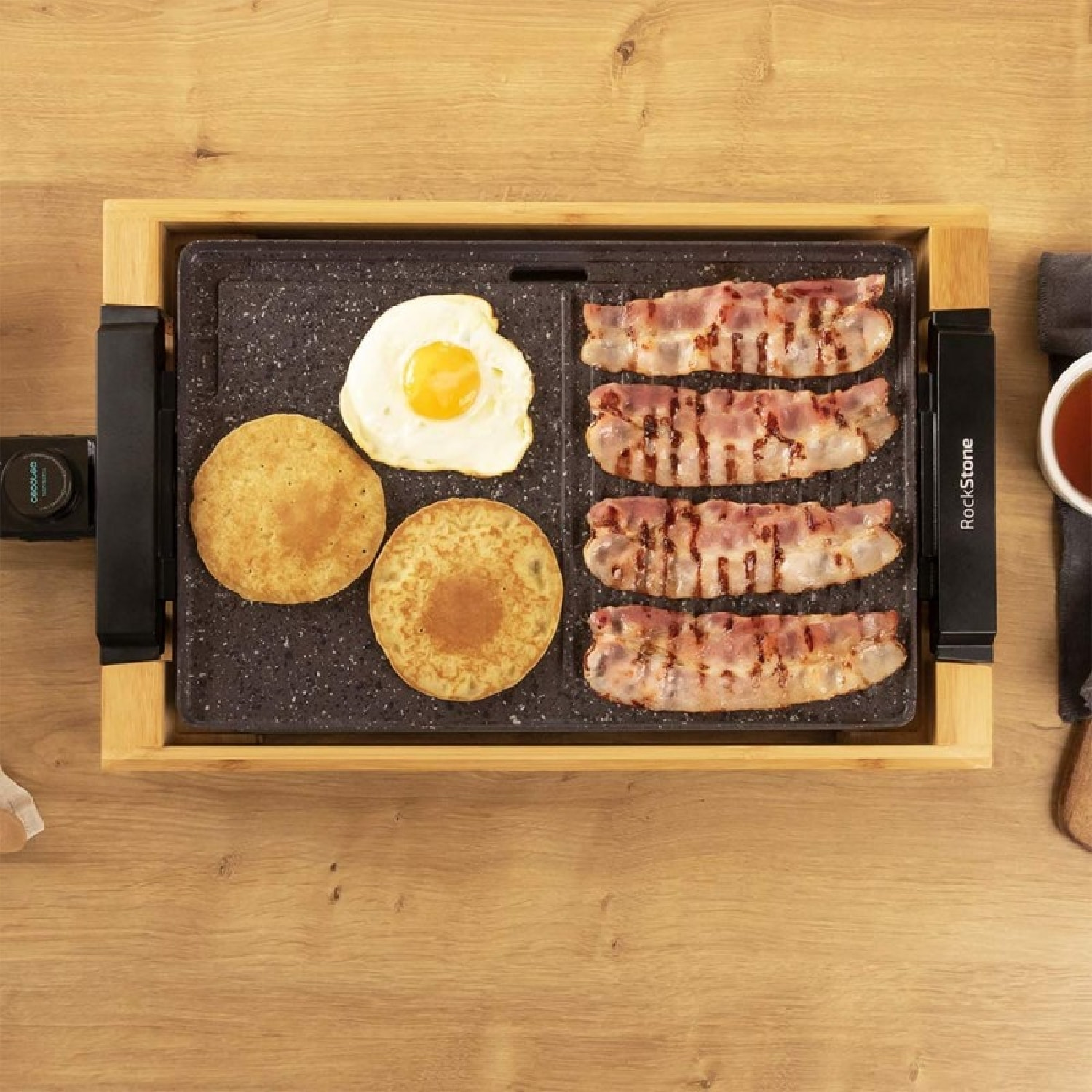 Cecotec Plancha Tasty&Grill 2000 Bamboo MixStone