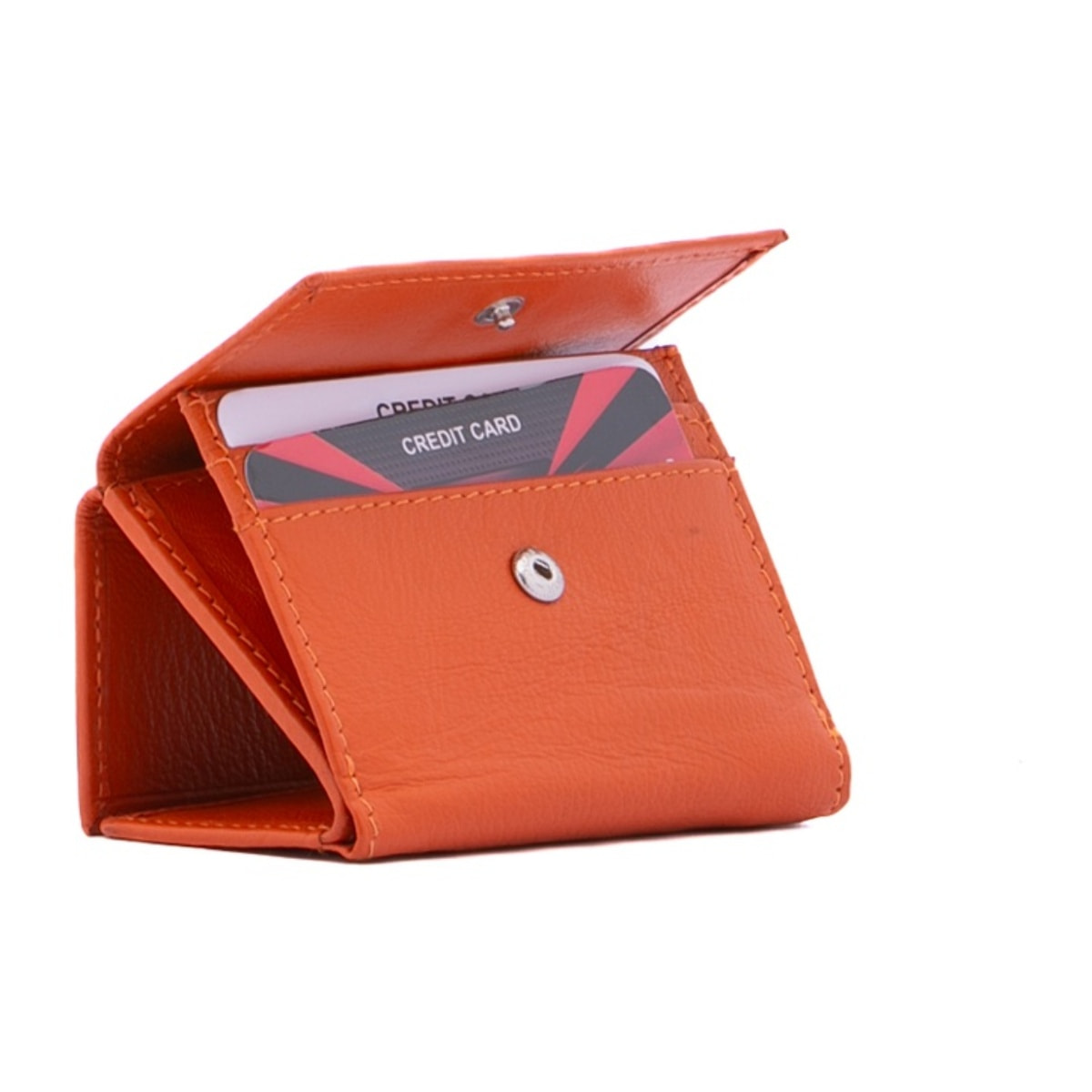 Portafoglio donna - Modello False - Ecopelle e poliestere - 10.0 x 7.5 x 2.0 cm