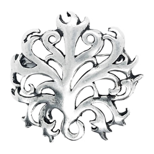 Broche Drago en plata chapado 5cm