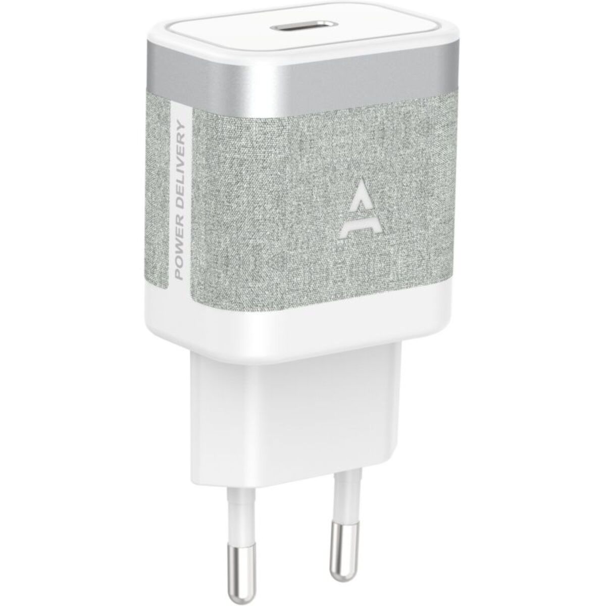 Chargeur + câble ADEQWAT USB-C 35W + Câble USB-C 1M Blanc