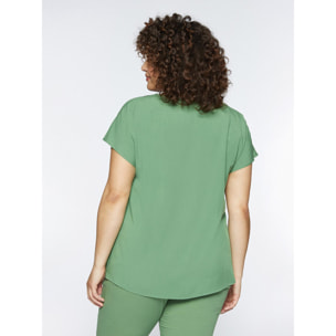 Fiorella Rubino - Blusa con ricamo - Verde